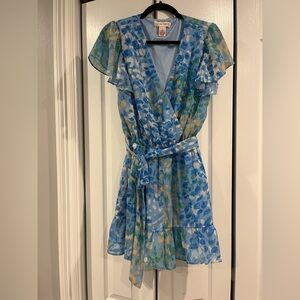 Flying Tomato Blue and Green Patterned Romper